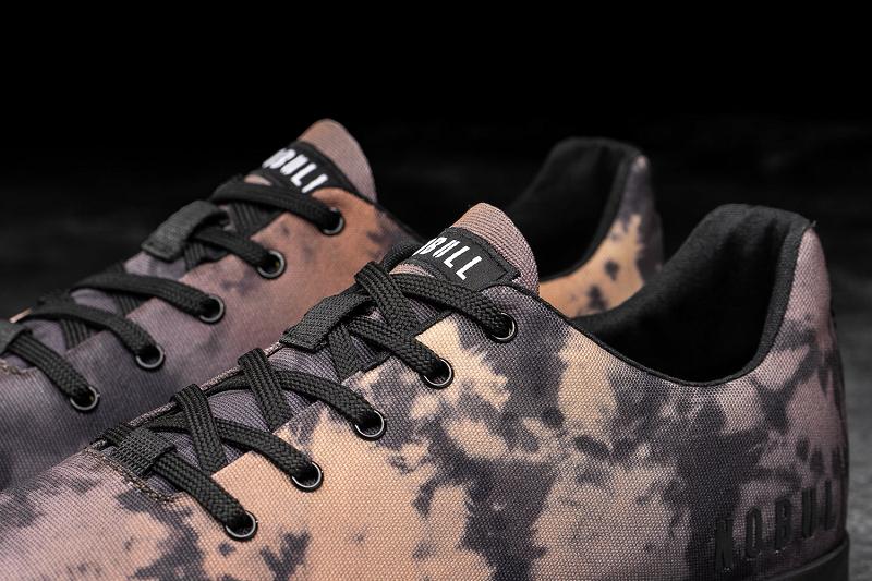 Black Nobull Toffee Tie-Dye Canvas Women's Trainers | CA Q1947M